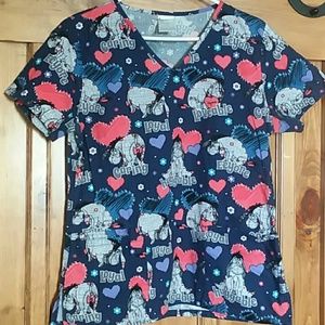 Disney Eeyore scrub top